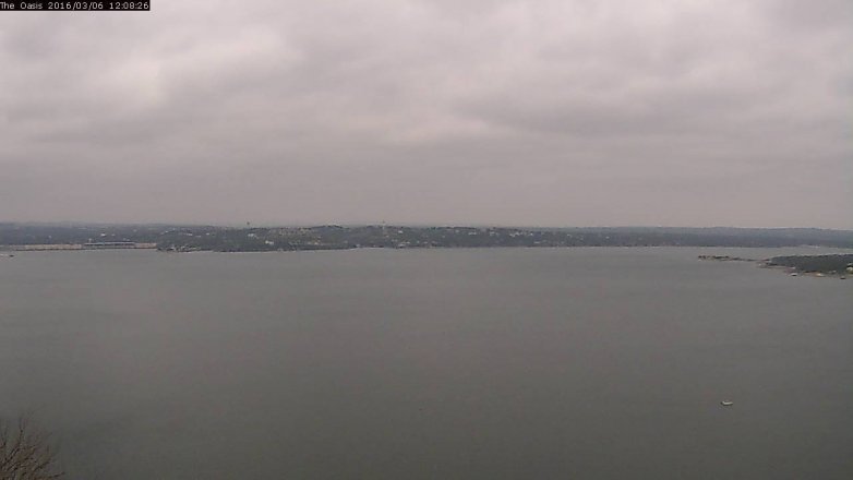 Lake Travis webcam, March 6, 2016 11:15 AM CT