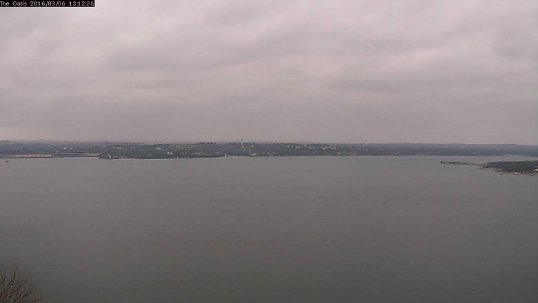 Lake Travis webcam, March 6, 2016 11:20 AM CT