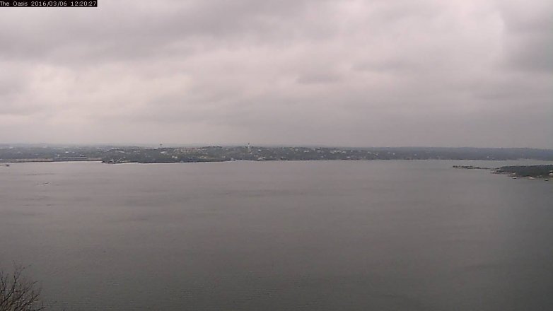 Lake Travis webcam, March 6, 2016 11:25 AM CT
