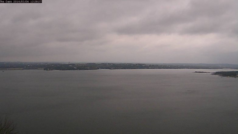 Lake Travis webcam, March 6, 2016 11:35 AM CT