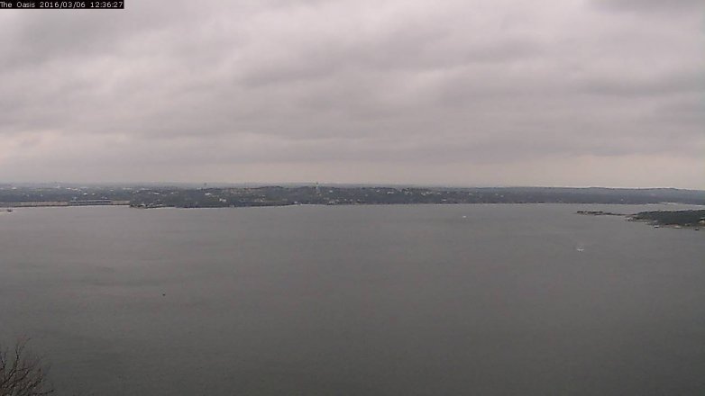 Lake Travis webcam, March 6, 2016 11:45 AM CT