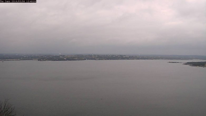 Lake Travis webcam, March 6, 2016 11:55 AM CT