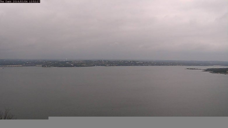 Lake Travis webcam, March 6, 2016 12:00 PM CT