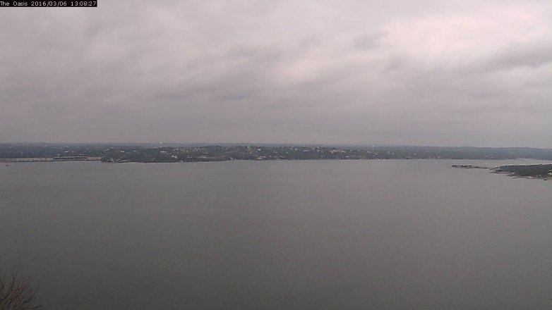Lake Travis webcam, March 6, 2016 12:15 PM CT