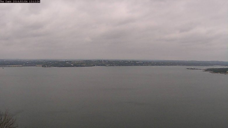 Lake Travis webcam, March 6, 2016 12:20 PM CT