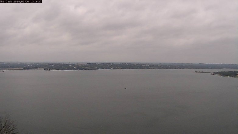 Lake Travis webcam, March 6, 2016 12:25 PM CT