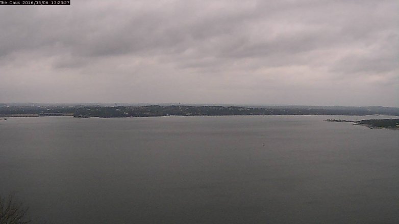 Lake Travis webcam, March 6, 2016 12:30 PM CT