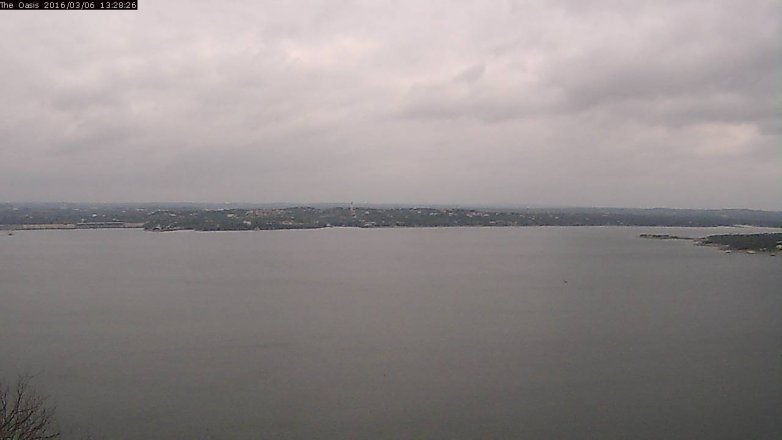 Lake Travis webcam, March 6, 2016 12:35 PM CT