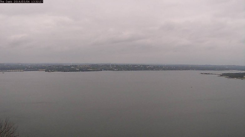 Lake Travis webcam, March 6, 2016 12:40 PM CT