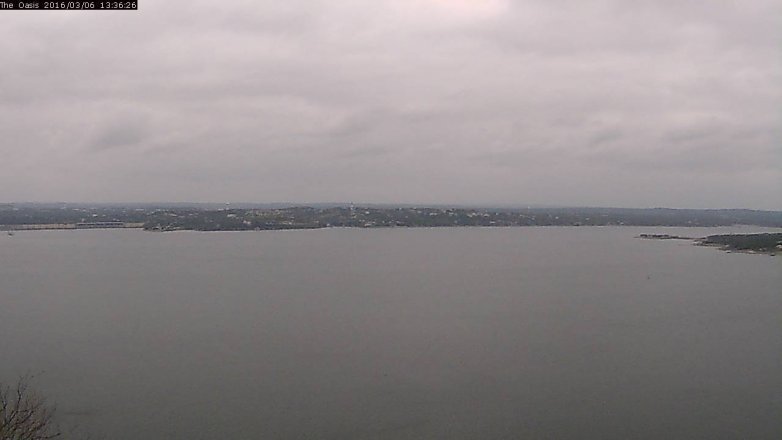 Lake Travis webcam, March 6, 2016 12:45 PM CT