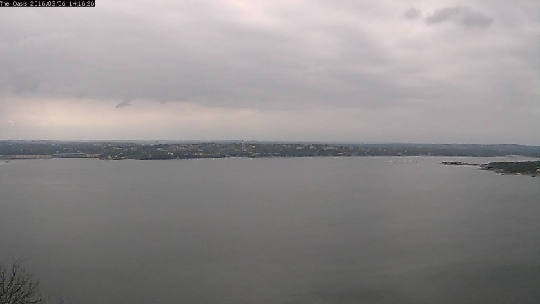 Lake Travis webcam, March 6, 2016 1:25 PM CT