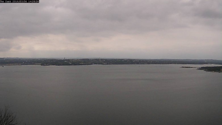 Lake Travis webcam, March 6, 2016 1:35 PM CT