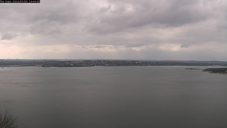 Lake Travis webcam, March 6, 2016 1:50 PM CT