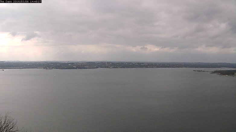 Lake Travis webcam, March 6, 2016 1:55 PM CT