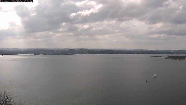 Lake Travis webcam, March 6, 2016 2:30 PM CT