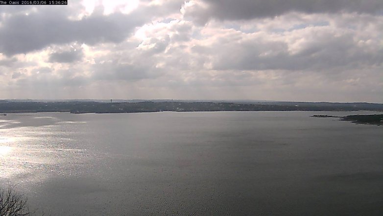Lake Travis webcam, March 6, 2016 2:45 PM CT