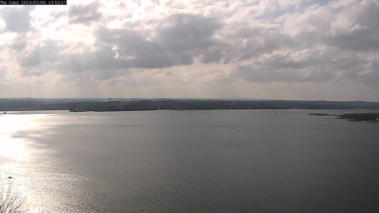 Lake Travis webcam, March 6, 2016 3:00 PM CT