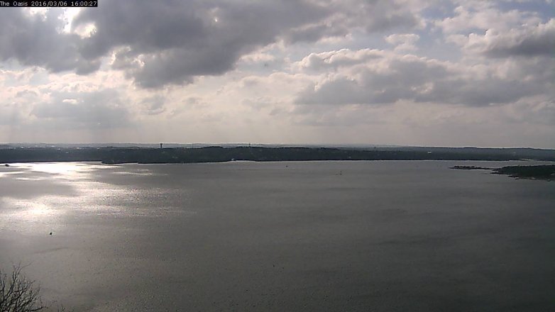 Lake Travis webcam, March 6, 2016 3:10 PM CT