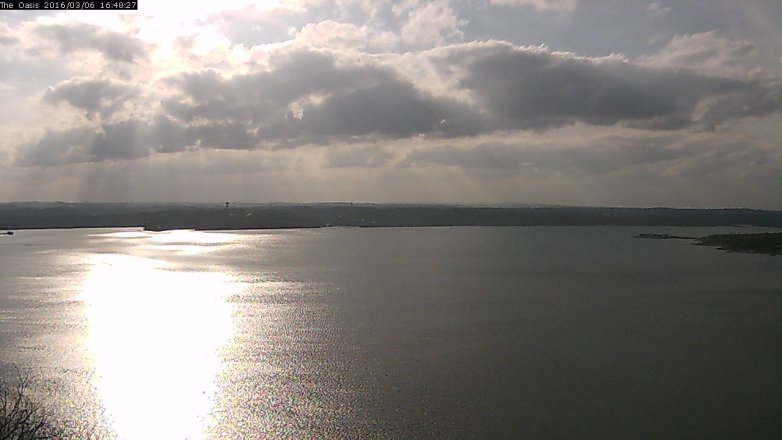 Lake Travis webcam, March 6, 2016 3:55 PM CT