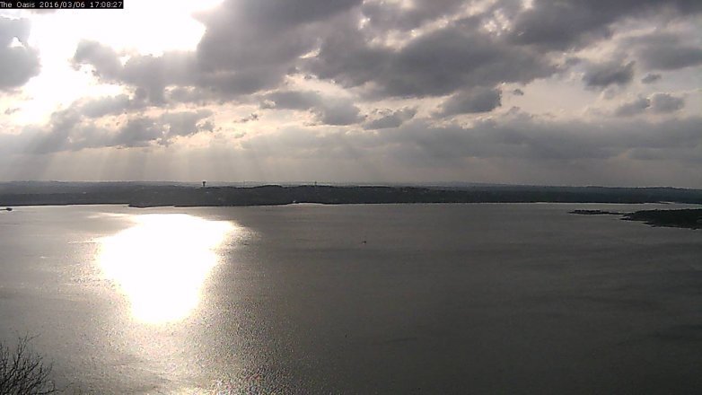 Lake Travis webcam, March 6, 2016 4:15 PM CT