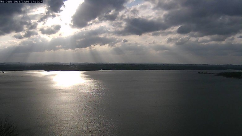 Lake Travis webcam, March 6, 2016 4:20 PM CT