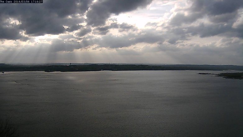 Lake Travis webcam, March 6, 2016 4:25 PM CT