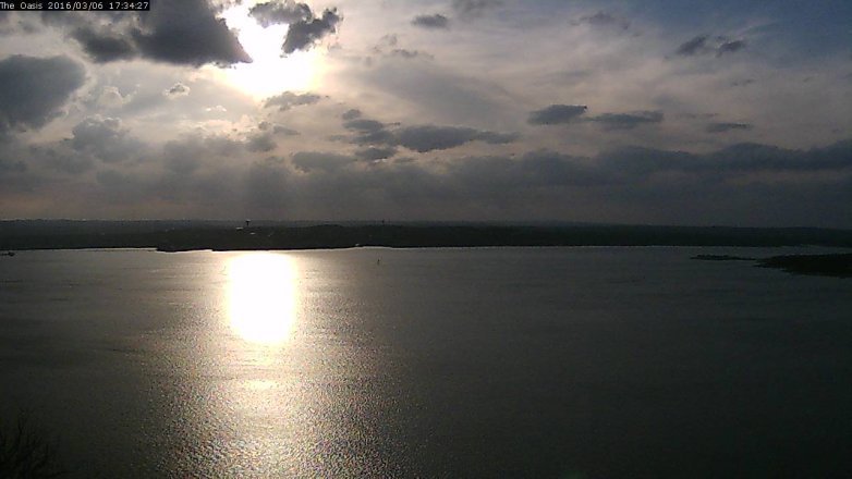 Lake Travis webcam, March 6, 2016 4:40 PM CT