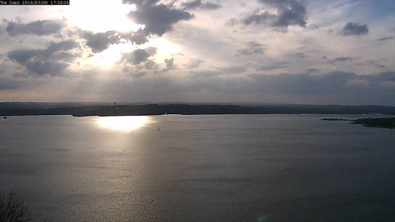 Lake Travis webcam, March 6, 2016 4:45 PM CT