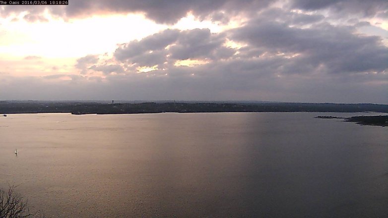 Lake Travis webcam, March 6, 2016 5:25 PM CT
