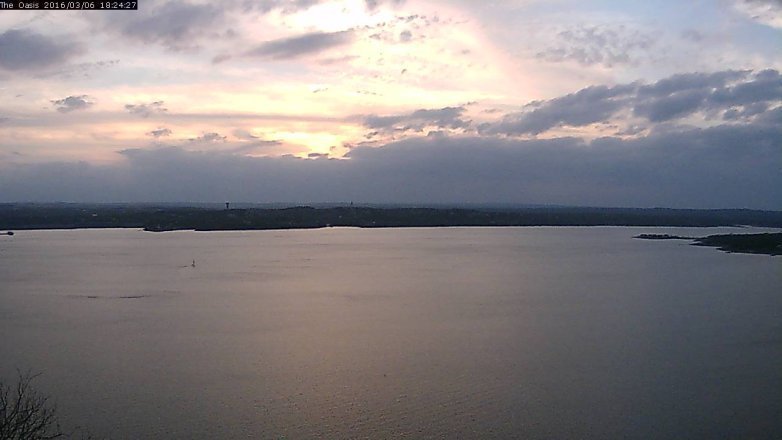 Lake Travis webcam, March 6, 2016 5:30 PM CT