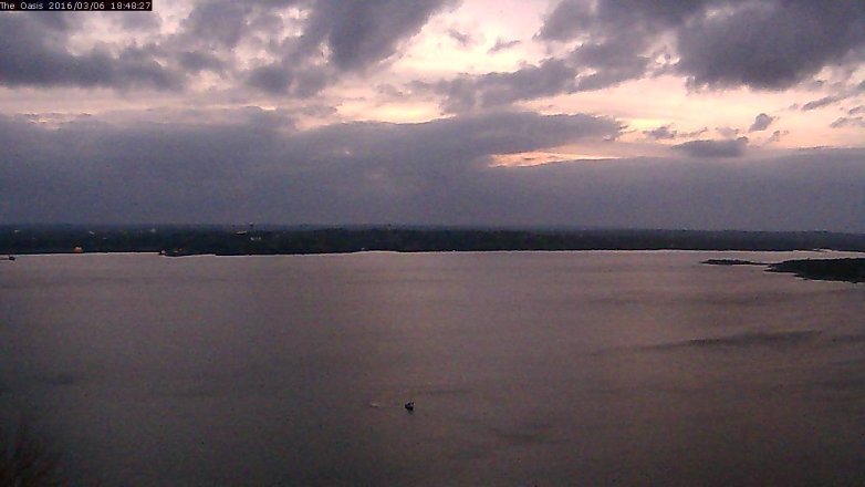 Lake Travis webcam, March 6, 2016 5:55 PM CT