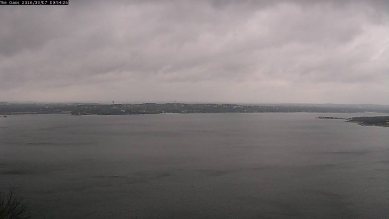 Lake Travis webcam, March 7, 2016 9:00 AM CT
