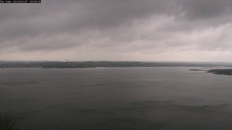 Lake Travis webcam, March 7, 2016 9:05 AM CT