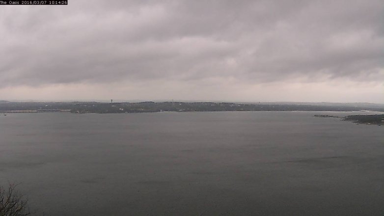 Lake Travis webcam, March 7, 2016 9:20 AM CT