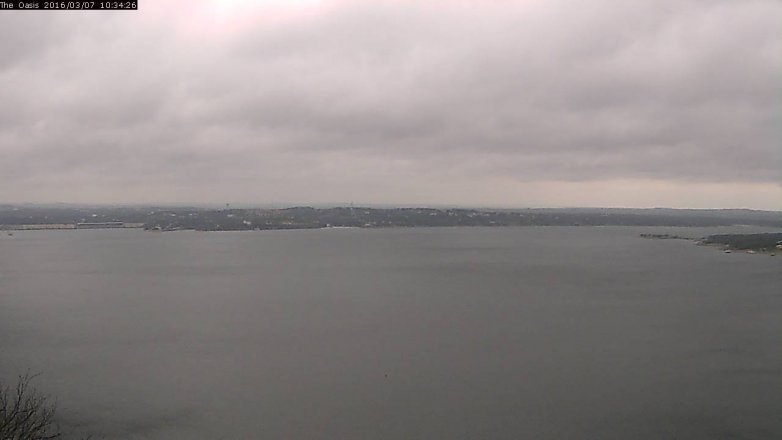 Lake Travis webcam, March 7, 2016 9:40 AM CT
