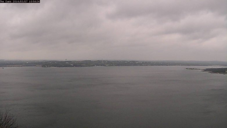 Lake Travis webcam, March 7, 2016 10:05 AM CT