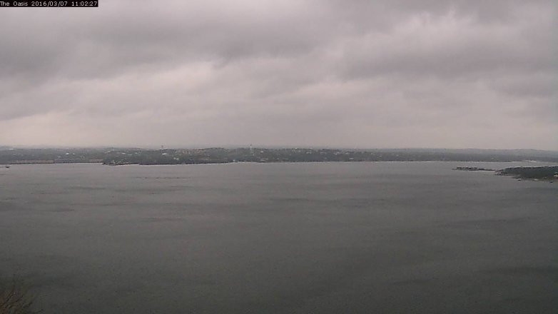 Lake Travis webcam, March 7, 2016 10:10 AM CT
