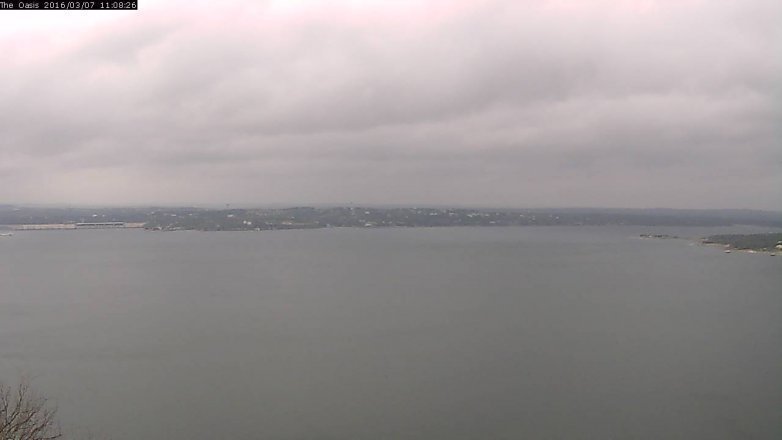 Lake Travis webcam, March 7, 2016 10:15 AM CT