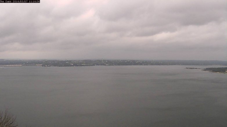 Lake Travis webcam, March 7, 2016 10:25 AM CT