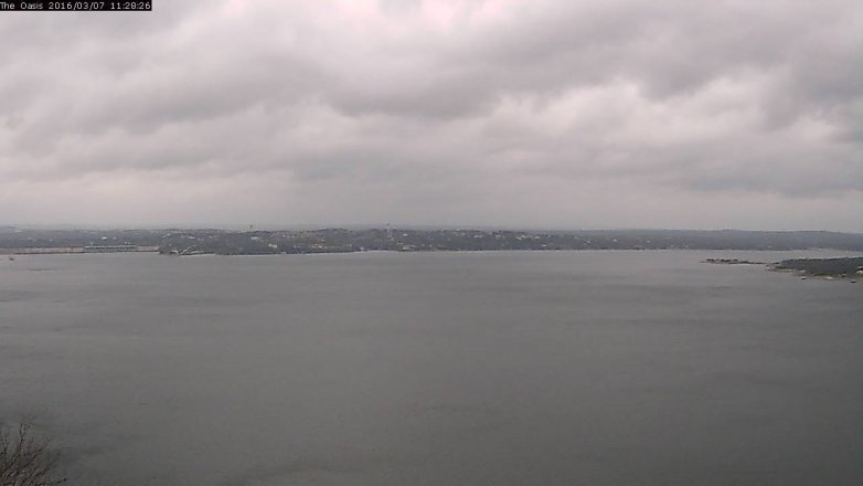 Lake Travis webcam, March 7, 2016 10:35 AM CT