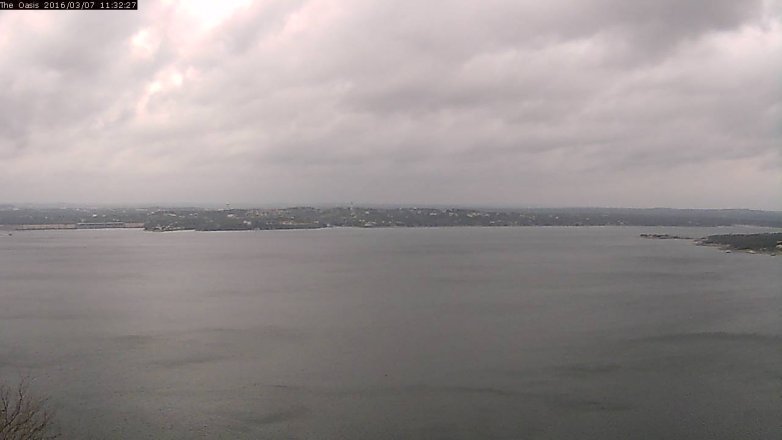 Lake Travis webcam, March 7, 2016 10:40 AM CT