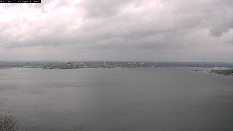 Lake Travis webcam, March 7, 2016 10:50 AM CT