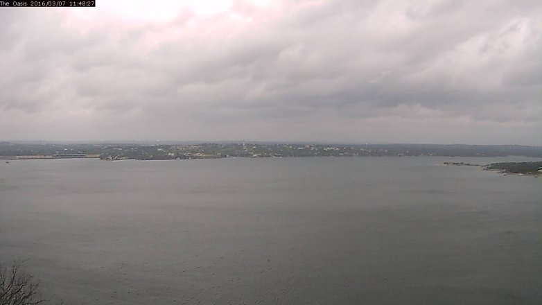 Lake Travis webcam, March 7, 2016 10:55 AM CT