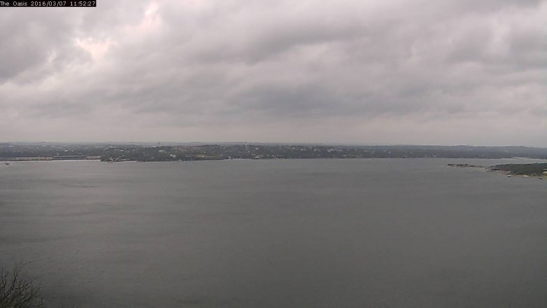 Lake Travis webcam, March 7, 2016 11:00 AM CT