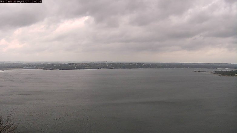 Lake Travis webcam, March 7, 2016 11:05 AM CT