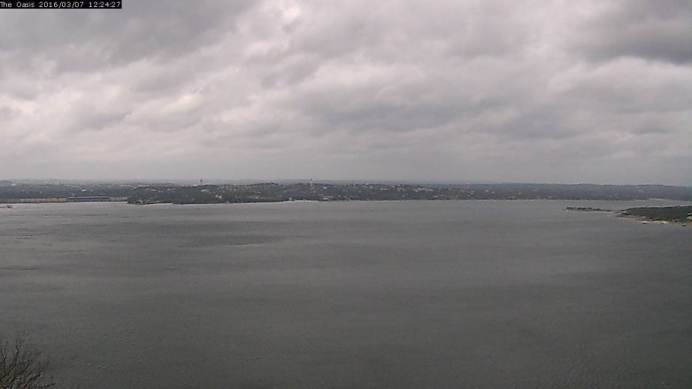 Lake Travis webcam, March 7, 2016 11:30 AM CT