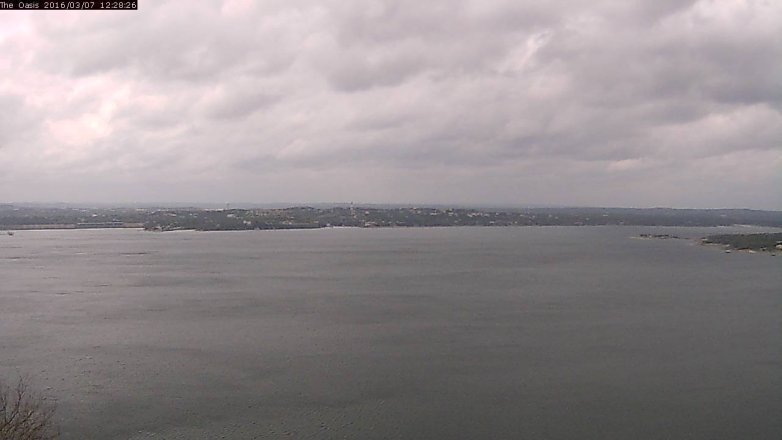 Lake Travis webcam, March 7, 2016 11:35 AM CT