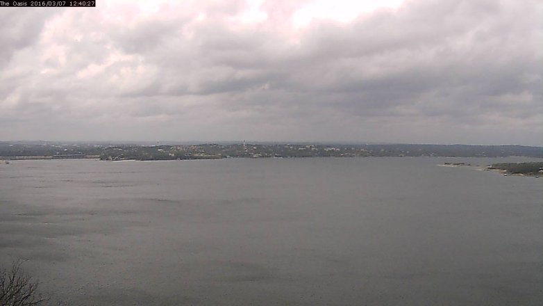 Lake Travis webcam, March 7, 2016 11:45 AM CT