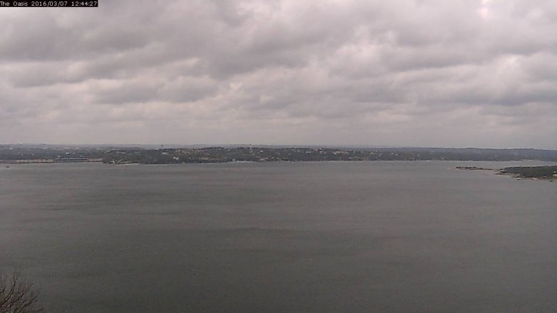 Lake Travis webcam, March 7, 2016 11:50 AM CT