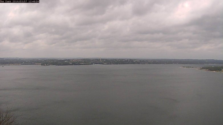 Lake Travis webcam, March 7, 2016 11:55 AM CT